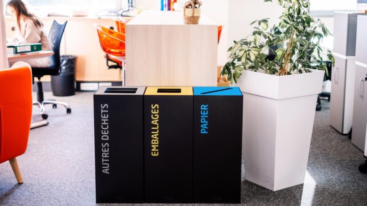 Le tri des déchets au bureau,